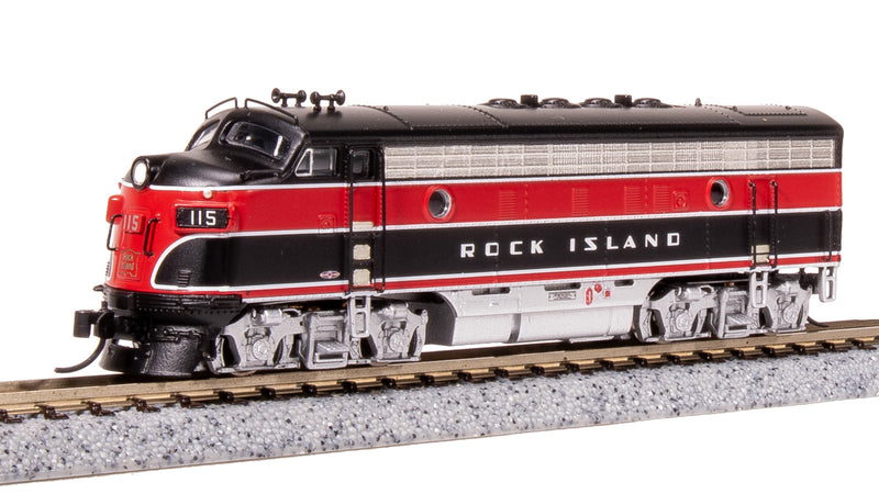 BLI 7769 EMD F7A, CRIP 115, Red/Black w/ Aluminum Trucks, Paragon4 Sound/DC/DCC, N