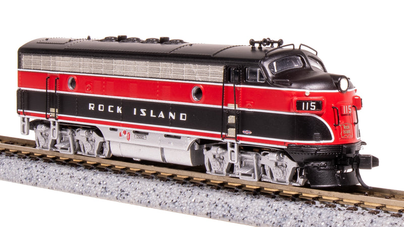 BLI 7769 EMD F7A, CRIP 115, Red/Black w/ Aluminum Trucks, Paragon4 Sound/DC/DCC, N