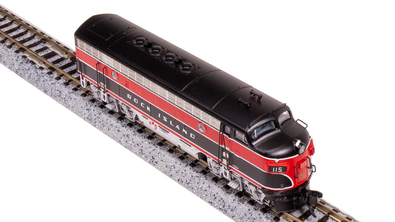 BLI 7769 EMD F7A, CRIP 115, Red/Black w/ Aluminum Trucks, Paragon4 Sound/DC/DCC, N