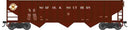 Bowser 43476 HO 70-Ton 14-Panel 3-Bay Hopper - Ready to Run -- Original Norfolk Southern