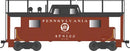 Bowser 43412 HO PRR Class N8 Steel Center-Cupola Cabin Car (Caboose) - Ready to Run -- Pennsylvania Railroad