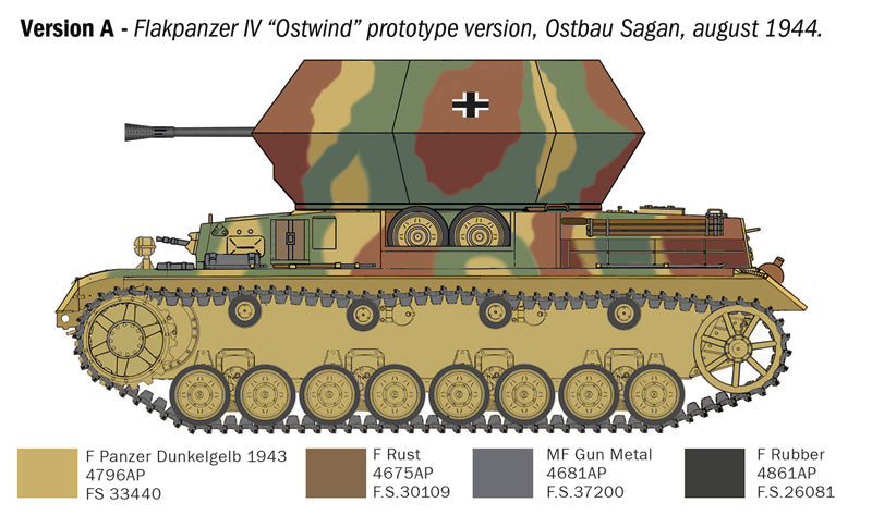 Italeri 6594 - SCALE 1 : 35 Flakpanzer IV Ostwind