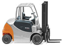 Wiking HO 0663 60 Still RX 60 Forklift, Assembled, Silver, Yellow