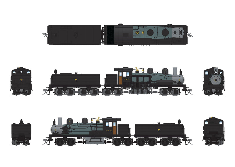 PREORDER BLI 7810 Class D 4-truck Shay, C&O