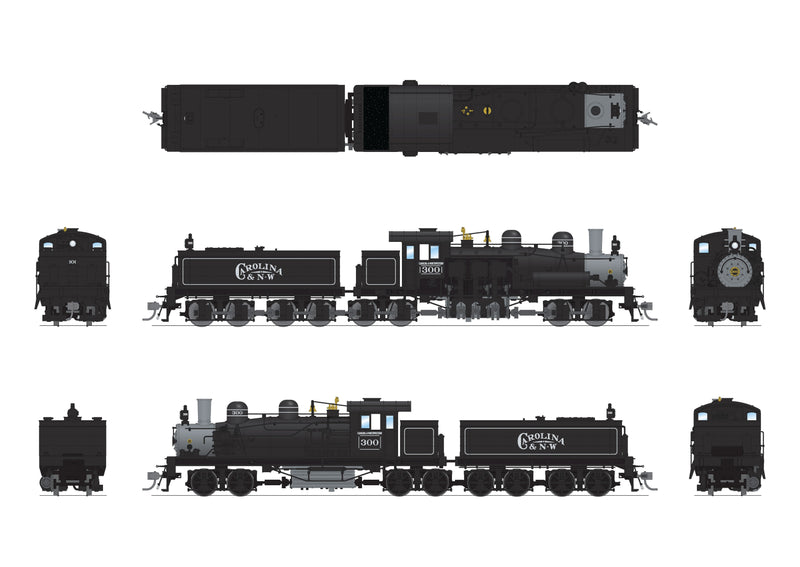 PREORDER BLI 8259 Class D 4-truck Shay, Carolina & Northwestern