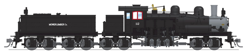 PREORDER BLI 7822 Class D 4-truck Shay, Mower Lumber Co.