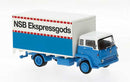 PREORDER Brekina HO 35925 1971 Bedford TK Box-Body Truck, Norwegian State Railways NSB | 31.44