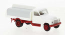 PREORDER Brekina HO 37147 1950-1960 Hanomag L 28 Low-Side Delivery Truck with Beverage Cover, White | 16.99