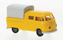 PREORDER Brekina HO 32840 1960-1963 Volkswagen Pritsche T1b Crew-Cab Pickup Truck, Yellow | 11.04