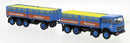 PREORDER Brekina HO 58539 1960s Fiat 691 Millepiedi Low-Side Cage Truck and Trailer, Rommenholler | 71.39