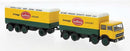 PREORDER Brekina HO 58542 1960s Fiat 690 Millepiedi Boffo Box-Body Truck and Trailer, Galbani | 53.54