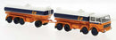 PREORDER Brekina HO 58556 1960s Fiat 691 Millepiedi Tank Truck and Trailer, IP | 53.54