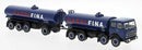 PREORDER Brekina HO 58554 1960s Fiat 690 Millepiedi Tank Truck and Trailer, Fina | 53.54