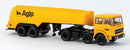 PREORDER Brekina HO 58584 1970 Fiat 691 Tractor with Tank Trailer, Agip | 41.64