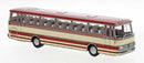 PREORDER Brekina HO 56050 1970 Setra S 150 H Reisebus Tour Bus, Ivory, Red | 43.34