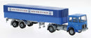 PREORDER Brekina HO 78150 1968 MAN F7 Tractor with Low-Side Covered Trailer, Kolner Zucker | 45.89