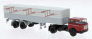 PREORDER Brekina HO 71827 1957-1987 Skoda-LIAZ 706 Tractor with Covered Low-Side Trailer, Interflug-Cargo | 41.64