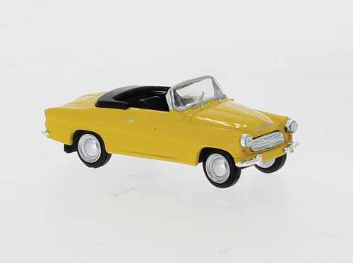 Brekina HO 27439 1959-1964 Skoda Felicia Convertible, Yellow