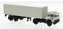 PREORDER Brekina HO 83256 1974 Magirus 310 D16 Tractor with Van Trailer, German Federal Railroad DB | 38.24