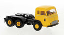 Brekina HO 83226 1964 Magirus Pluto 3-Axle Tractor Only, Yellow