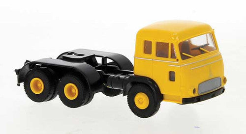 Brekina HO 83226 1964 Magirus Pluto 3-Axle Tractor Only, Yellow