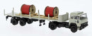 PREORDER Brekina HO 83287 1974 Magirus 310 D SZM Tractor with Stake Trailer & Load, German Federal Railroad DB | 50.99