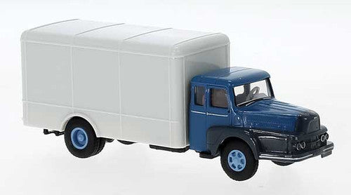 Brekina HO 85512 1954 Unic ZU 122 Truck with Rounded Box Body, White, Red