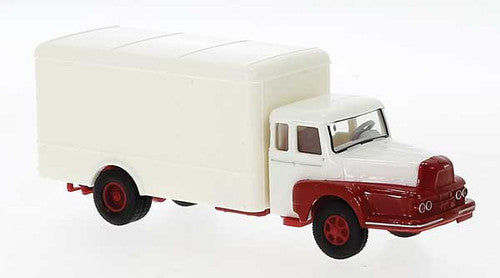 Brekina HO 85513 1954 Unic ZU 122 Truck with Rounded Box Body, Gray, Blue