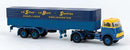 PREORDER Brekina HO 85237 1957-1970s DAF DO 2000 Semi Tractor with Covered Low-Side Trailer, SBS | 38.24