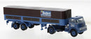 PREORDER Brekina HO 85239 1957-1970s DAF DO 2000 Semi Tractor with Covered Low-Side Trailer, Binfurst | 42.49