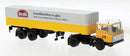 PREORDER Brekina HO 85289 1960s DAF FT 2600 Tractor with Low-Side Trailer and Cover, Amerongen/Struik | 38.24