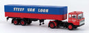 PREORDER Brekina HO 85281 1960s DAF FT 2600 Tractor with Covered Low-Side Trailer, Steef van Loon | 38.24