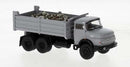PREORDER Brekina HO 81157 1970s Mercedes-Benz LAK 2624 Dump Truck with Load, Gray | 38.24