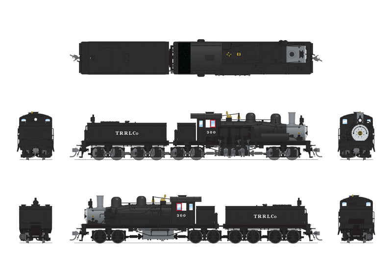 PREORDER BLI 7824 Class D 4-truck Shay, Red River Lumber