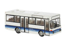 PREORDER Brekina HO 52280 Mercedes-Benz O402 Bus, Assembled, Frankfurt, Germany, Airport (white, blue, German Lettering)