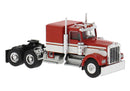 Brekina HO 86251 Kenworth W900 Semi Tractor with Sleeper Cab, Assembled, Red, White