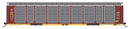 PREORDER Intermountain N 182103-04 Tri-Level Enclosed Auto Rack, Missouri Pacific ETTX