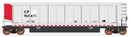 PREORDER Intermountain HO 4404011 AeroFlo Coal Gondola II, Value Line, Canadian Pacific (Ex-NOKL, aluminum, red)