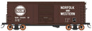 PREORDER Intermountain HO 38911 1938 AAR 10'6" Boxcar, 4-3-1 Improved Dreadnaught Ends, Norfolk & Western (Boxcar Red, white, Hamburger Logo)