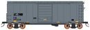 PREORDER Intermountain HO 38912 1938 AAR 10'6" Boxcar, 4-3-1 Improved Dreadnaught Ends, Norfolk Southern (MOW Scheme, gray, black, yellow conspicuity marks)