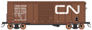 PREORDER Intermountain HO 38717 1937 AAR 10'6" Boxcar, 4-3-1 Improved Dreadnaught Ends, 6' Door, Ready to, Canadian National (Boxcar Red, white, Noodle Logo)