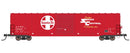 PREORDER Intermountain HO 46930 60' PS-1 Single-Door Boxcar, Santa Fe (red, white, Super Shock Control Logo)
