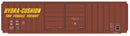 PREORDER Intermountain HO 48322 FMC 5283 Cubic Foot Double-Door Boxcar, CSX (Patched, Ex-SP, Boxcar Red, yellow Hydra Cushion Markings)