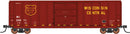 PREORDER Intermountain N 67527 Pullman-Standard 5277 Cu.Ft. Exterior-Post Boxcar, Wisconsin Central (maroon, gold)