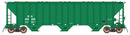 PREORDER Intermountain HO 472259 4785 PS2-CD Covered Hopper Late Version, Burlington Northern (Repaint, Cascade Green, white, Reporting Marks Only)