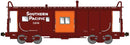 Bluford Shops 44285 International Car Bay Window Caboose Phase 4 - Ready to Run - Southern Pacific 1583 (Boxcar Red, orange Bay Window), N Scale