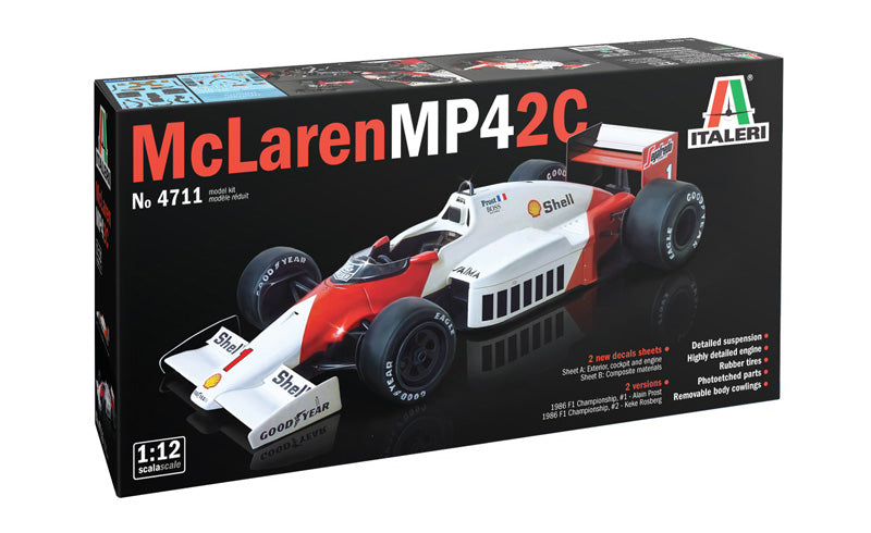 Italeri 4711 - SCALE 1 : 12 McLaren MP4/2C Prost-Rosberg