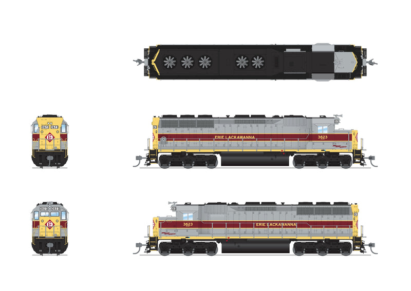 BLI 7935 EMD SD45, EL 3628, In-Service, Paragon4 Sound/DC/DCC, HO