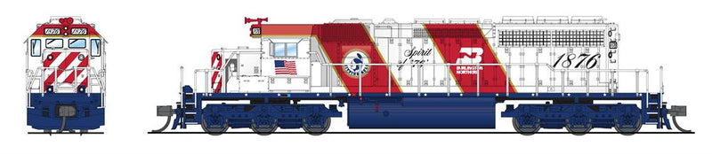 BLI 7952 EMD SD40-2, BN 1876, Spirit of '76, Paragon4 Sound/DC/DCC, N