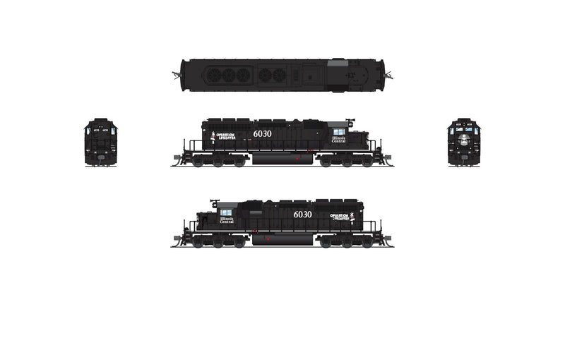 BLI 7961 EMD SD40-2, IC 6030, Black Operation Lifesaver, Paragon4 Sound/DC/DCC, N